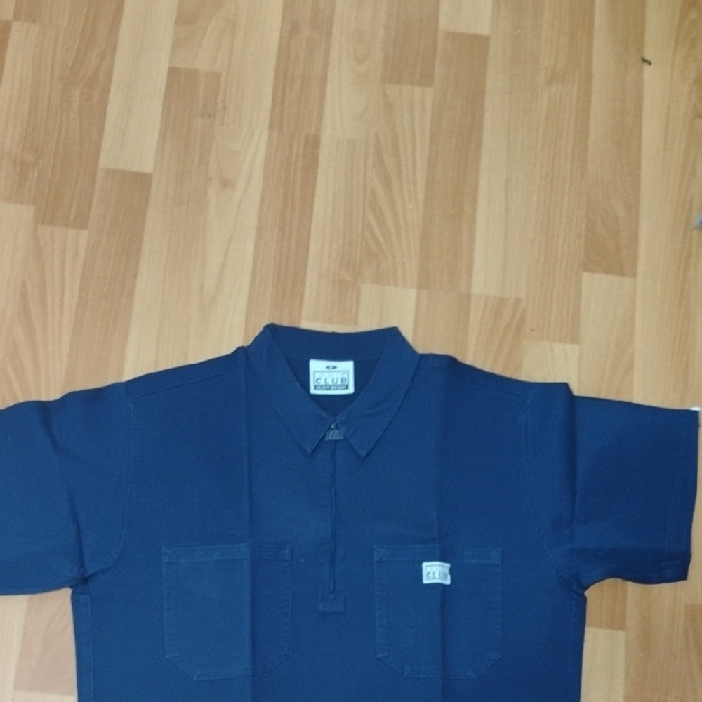 Blue Pro Club Heavyweight Half-Zip